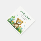 Woodland Beer Baby shower Papier servetten (Hoek)