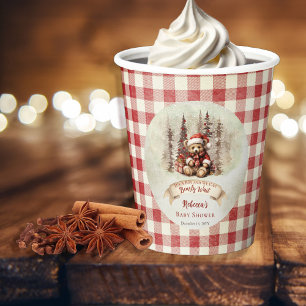 Woodland Beer Barly Wait Holiday Boy Baby shower Papieren Bekers