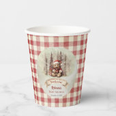 Woodland Beer Barly Wait Holiday Boy Baby shower Papieren Bekers (Voorkant)