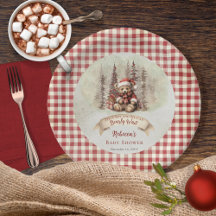 Woodland Beer Barly Wait Holiday Boy Baby shower