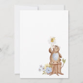 Woodland Beer Bingo Baby Boy Shower Game Kaart (Achterkant)