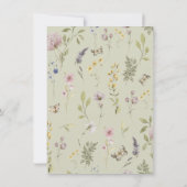 Woodland Beer Boho Baby shower Invitation Kaart (Achterkant)