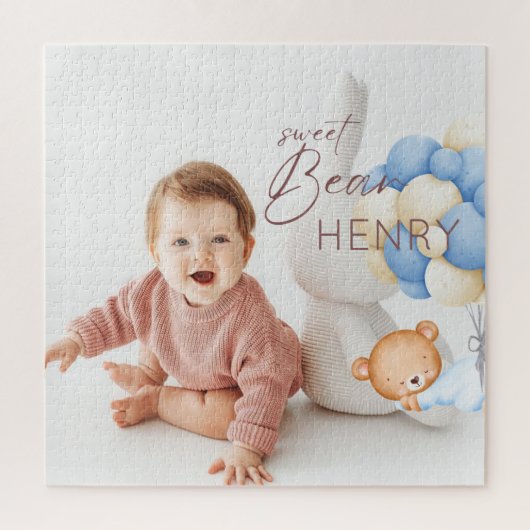 Woodland Beer Boy Verjaardag Party Foto Gifts Game Legpuzzel (Verticaal)