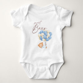Woodland Beer Boy Verjaardagsfeestje Pastel Romper