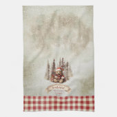 Woodland Beer Christmas komt eraan Theedoek (Verticaal)