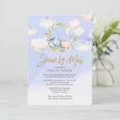 Woodland Beer Cloud Dream | Baby shower per post Kaart (Staand voorkant)