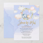 Woodland Beer Cloud Dream | Baby shower per post Kaart (Voorkant / Achterkant)