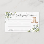 Woodland beer favoriete familietraditie informatiekaartje (Voorkant)