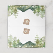 Woodland Beer Food Tent Place Card Plaatskaartje (Buitenkant ongevouwen)