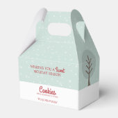 Woodland Beer Kerstmis Bedankdoosjes (Achterkant)