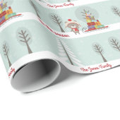 Woodland Beer Kerstmis Cadeaupapier (Rol Hoek)