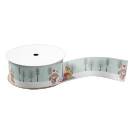 Woodland Beer Kerstmis Grosgrain Lint