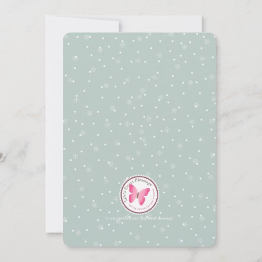 Woodland Beer Kerstmis Kaart (Achterkant)