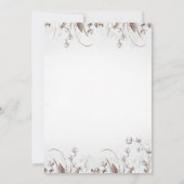 Woodland Beer Koud buiten Winter Baby shower Bedankkaart (Achterkant)