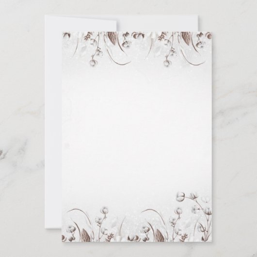 Woodland Beer Koud buiten Winter Baby shower Bedankkaart (Achterkant)