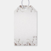 Woodland Beer Koud buiten Winter Baby shower Cadeaulabel (Achterkant)