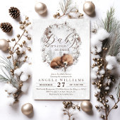 Woodland Beer Koud buiten Winter Baby shower Kaart