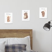 Woodland Beer kwekerij gepersonaliseerde tekst naa Muurkunst Sets (Slaapkamer)