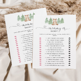 Woodland beer mammie of papa baby game