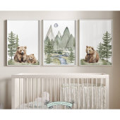 Woodland Beer Nursery Prints - Set van 3