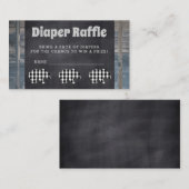 Woodland Beer Rustic Luier Raffle Insert Kaarten (Voorkant / Achterkant)