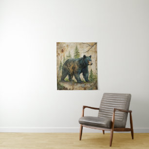 Woodland Beer Tapestry Wandkleed
