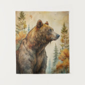 Woodland Beer Tapestry Wandkleed (Voorkant)