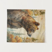 Woodland Beer Tapestry Wandkleed (Voorkant (horizontaal))