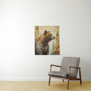 Woodland Beer Tapestry Wandkleed