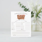 Woodland Beer Twin Girls Predication & Advice Kaar (Staand voorkant)