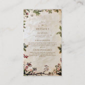  Woodland Berry Wedding Informatiekaartje (Voorkant)