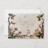  Woodland Berry Wedding RSVP Kaartje (Voorkant)