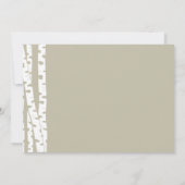 Woodland Birch en Bow Baby Geboorte met Foto's Aankondiging (Achterkant)