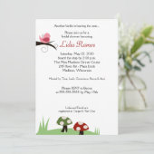 Woodland Birdie 5x7 Bridal Shower Kaart (Staand voorkant)