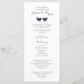 Woodland Birds en Foliage Paarse Programmakaart (Voorkant)