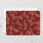 Woodland Birds en gebladerte Flat Kaart Dank u (Achterkant)