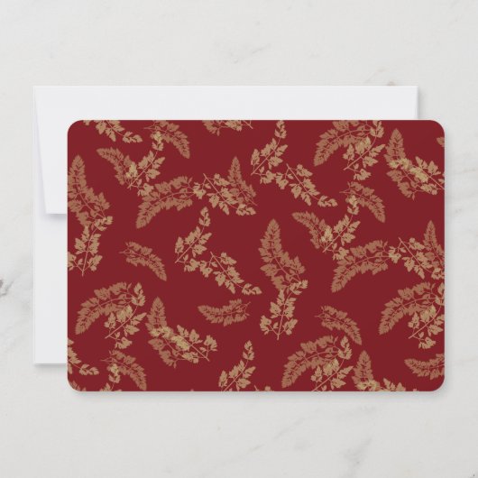 Woodland Birds en gebladerte Flat Kaart Dank u (Achterkant)