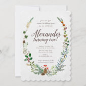 Woodland Birthday Invitation Kaart (Voorkant)
