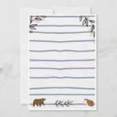 Woodland Birthday Invitation Kaart (Achterkant)