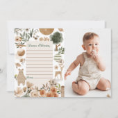 Woodland Birthday Time Capsule Note Bericht Kaart (Voorkant)