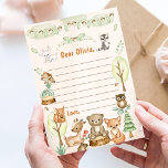 Woodland Birthday Time Capsule Note Bericht Kaart<br><div class="desc">Woodland Birthday Time Capsule Note Bericht Kaart</div>