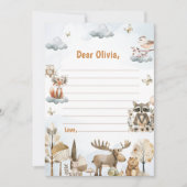 Woodland Birthday Time Capsule Note Bericht Kaart (Voorkant)