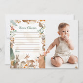 Woodland Birthday Time Capsule Note Bericht Kaart (Voorkant)