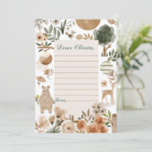 Woodland Birthday Time Capsule Note Bericht Kaart (Staand voorkant)