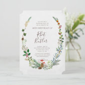 Woodland Birthday Uitnodiging Elke Leeftijd (Staand voorkant)