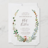 Woodland Birthday Uitnodiging Elke Leeftijd (Voorkant)