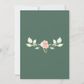 Woodland Bloemenrozen Couples Baby Shower/Sprinkle Kaart (Achterkant)