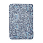 Woodland Blue Animal Fox Owl Rabbit William Morris Badmat (Voorkant Verticaal)