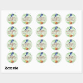 Woodland Blue Jay-adreslabel Stickers (Vel)