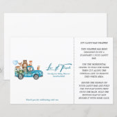 Woodland Blue Truck Baby shower Snoep Bar Wrapper (Voorkant / Achterkant)